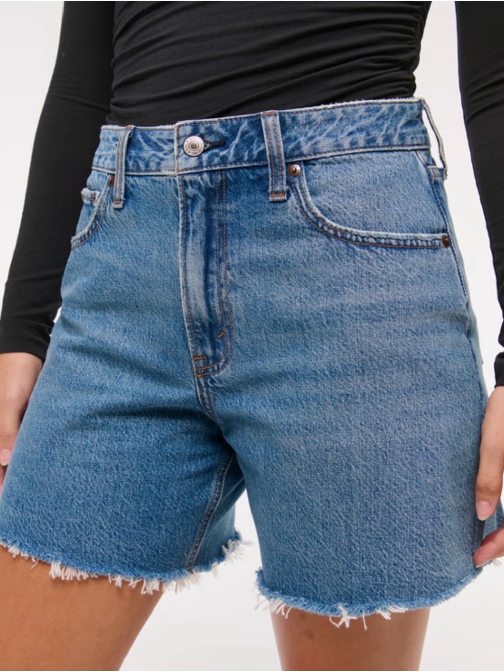 Abercrombie & Fitch Curve Love Dad Shorts